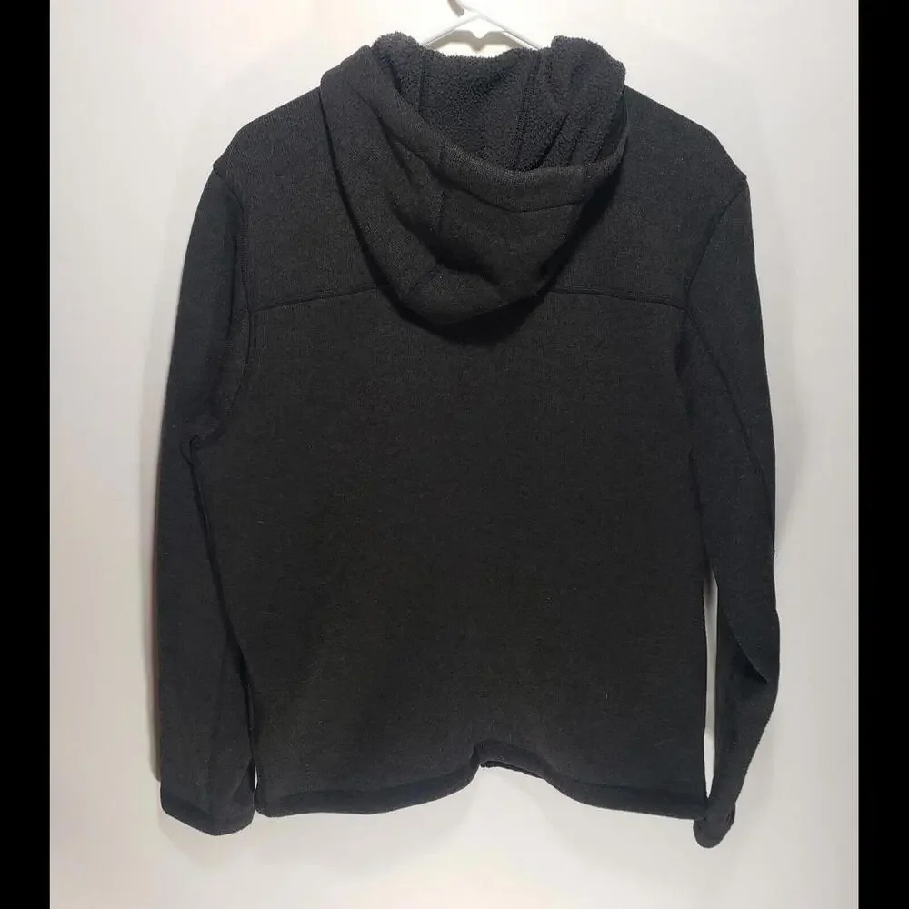 Mens THE NORTH FACE Gray Full Zip Sweater Fleece‎ Hooded Jacket Size Large L